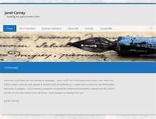 Tablet Screenshot of janetcarney.com